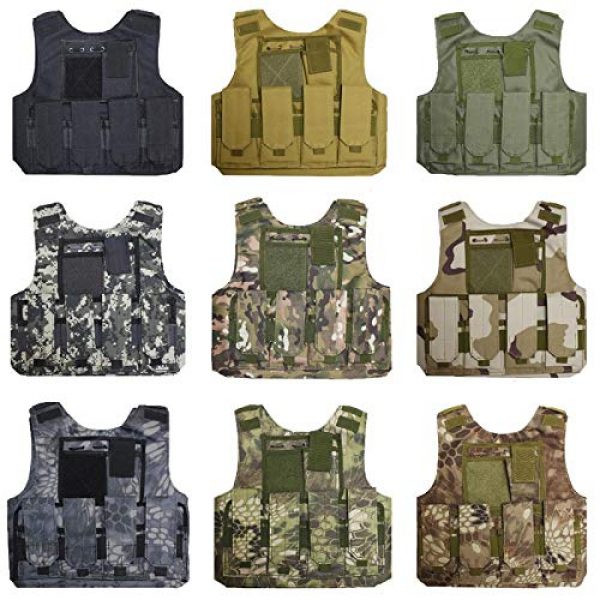 BGJ Airsoft Tactical Vest 2 BGJ Military Kids Camouflage Hunting Clothes CS Combat Equipment Tactical Army Vest Children Cosplay Costume Airsoft Sniper Uniform