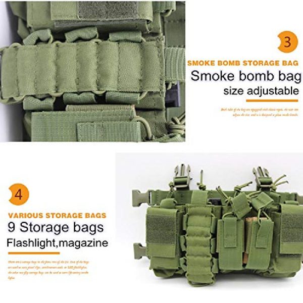 BGJ Airsoft Tactical Vest 6 BGJ Military Equipment Tactical Vest Airsoft Paintball Carrier Strike Chaleco Chest rig Pack Pouch Light Weight Heavy Duty Vest