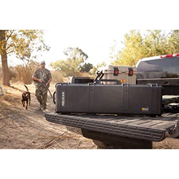 Pelican Rifle Case 6 Pelican 1750 Rifle Case With Foam (Black)