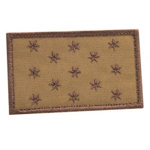 LEGEEON Airsoft Morale Patch 1 LEGEEON Coyote Washington Headquarters Flag Standard 2x3.25 Morale Tactical Fastener Patch