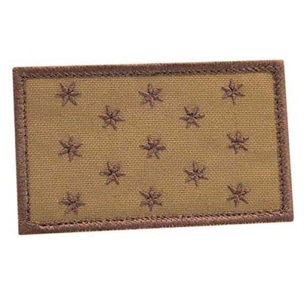 LEGEEON Airsoft Morale Patch 1 LEGEEON Coyote Washington Headquarters Flag Standard 2x3.25 Morale Tactical Fastener Patch