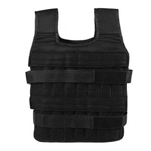 Aiggend Airsoft Tactical Vest 1 Tactical Vests, 50KG Weighted Vest Strength Training Jacket for Workout Fitness