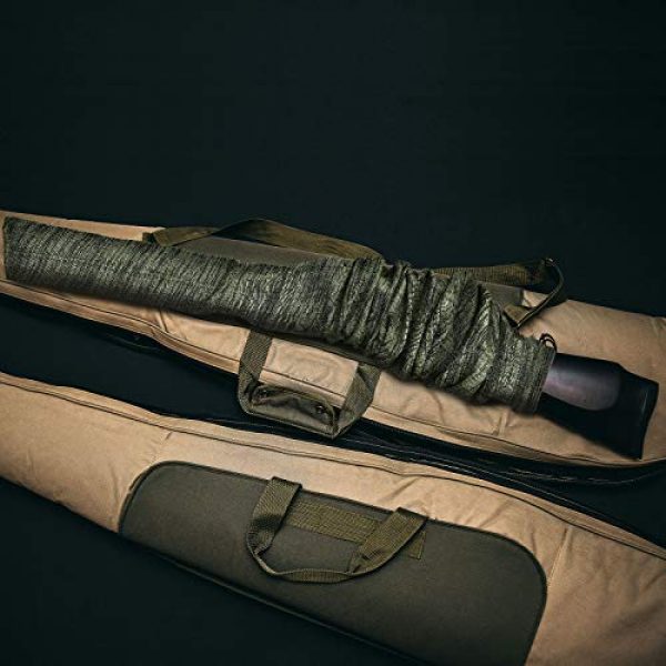 BBTO Rifle Case 5 BBTO 3 Pieces Knit Gun Socks Silicone Treated Gun Socks Rifle Protector Sleeves Breathable Gun Covers with Drawstring Closure Anti-Rust Gun Socks for Rifles Shotgun, 55 Inch