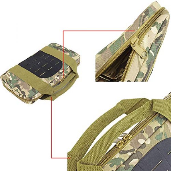 JFFCE Pistol Case 3 JFFCE Tactical Molle Pistol Storage case for Single Pistol and Mag with Heavy Duty Double Zippers