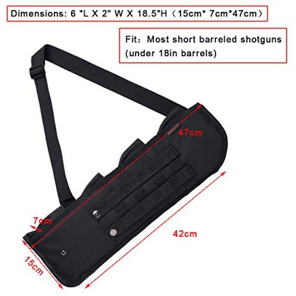 Kylebooker Rifle Case 2 Kylebooker Tactical Pistol Grip Short Shotgun Scabbard Holster (Black)