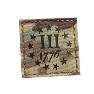 Tactical Freaky Airsoft Morale Patch 1 Multicam IR 1776 Three Percenter 2x2 American Revolution 2A Patriot USA Morale Tactical Patch