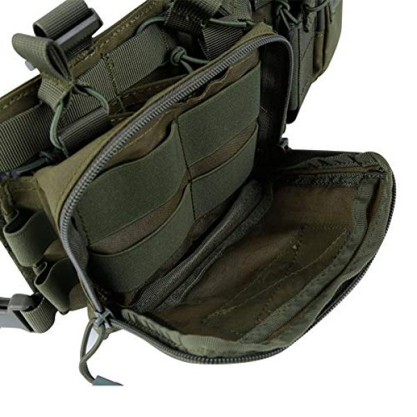 Tactical Area Airsoft Tactical Vest 6 Tactical Area Military Multi-Functional Vest Breathable Lightweight Vest with Detachable Pouches and Straps