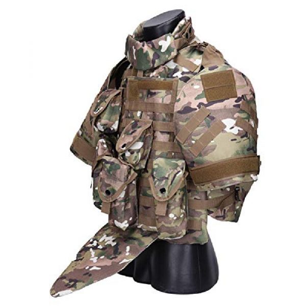 BGJ Airsoft Tactical Vest 4 Tactics Camouflage Vest Phantom Protective Modular Vest Body Armor Airsoft Wargame Hunting Outdoor Sports Activities