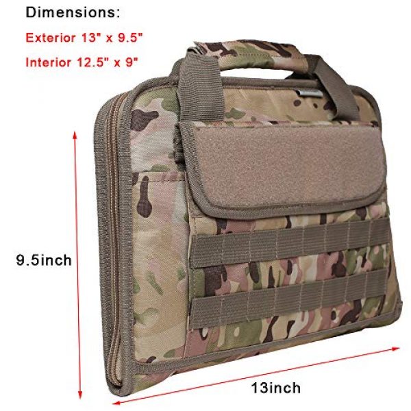 Waxaya Pistol Case 2 Waxaya Tactical Double Pistol Case Soft Range Bags for Handguns