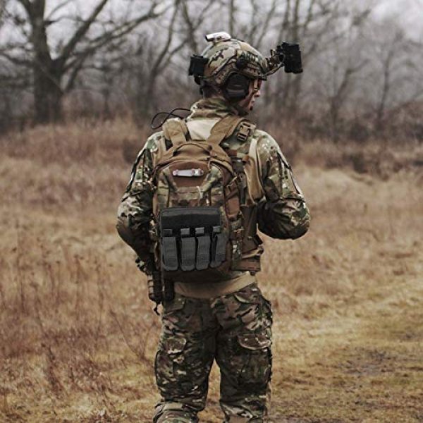 ProCase Pistol Case 7 ProCase Pistol Bag Ammo Accessories Pouch Bundle with Tactical Pistol Mag Pouch Submachine Gun Magazine Bag -Black