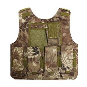 BGJ Airsoft Tactical Vest 1 BGJ Military Kids Camouflage Hunting Clothes CS Combat Equipment Tactical Army Vest Children Cosplay Costume Airsoft Sniper Uniform