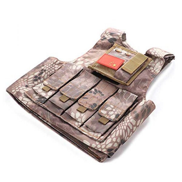Nuxn Airsoft Tactical Vest 1 Nuxn Kids Tactical Vest Black Lightweight Children Field Combat Training Protective Vest Adjustable Shooting Hunting Molle Clothes"Children Camo Vest Jacket Waistcoat Camouflage Vest