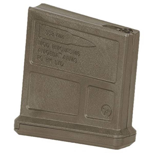 Elite Force Airsoft Gun Magazine 1 Amoeba AS-01 Striker Rifle Gen2 6mm BB Sniper Rifle 45-Round Airsoft Gun Magazine, Dark Earth Brown