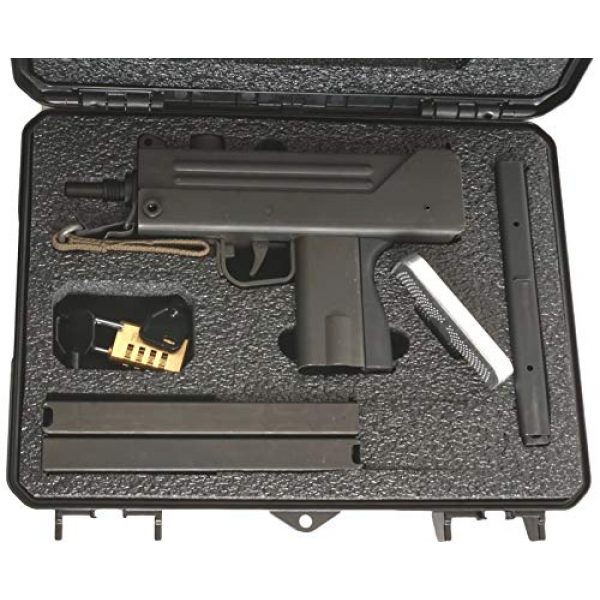 Case Club Pistol Case 2 Case Club MAC-10 Pre-Cut Waterproof Case with Silica Gel to Help Prevent Gun Rust