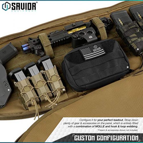 Savior Equipment Rifle Case 3 Savior Equipment T.G.B 30" 34" Discreet Tactical Rifle Soft Case Multi-Firearm Carrier Shoulder Sling Pack Padded Bug-Out Bag For Concealed Carry - Low Profile, Hidden MOLLE Panel, Hook-N-Loop Webbing