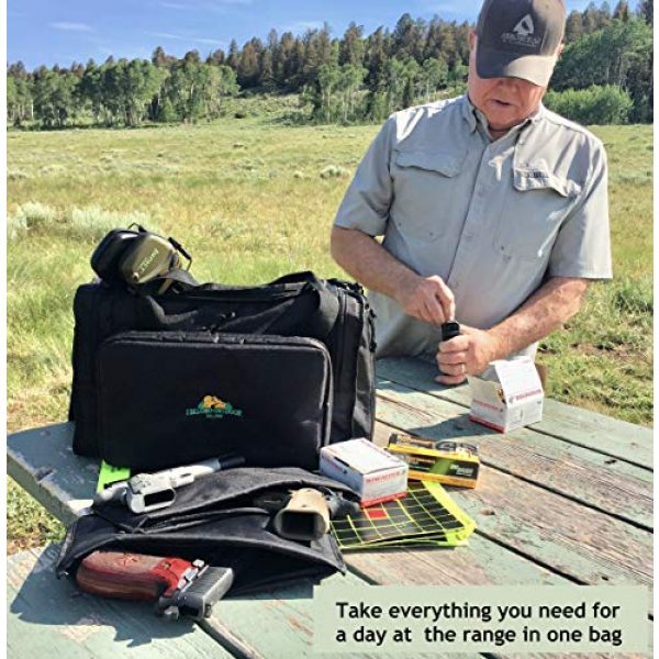 I Belong Outdoor Pistol Case 3 I Belong Outdoor Gun Range Bag - Tactical Shooting Bag for Handguns & Ammo Storage - Lockable Soft Case Protects Your Pistols