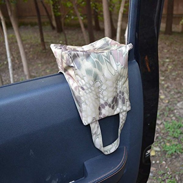 SUNRIS Rifle Stock Support Bag 3 SUNRIS Camouflage Shooting Sandbag Front Rear Rifle Target Rest Bag Hunting Sand Gun Support Bean Bag -Unfilled