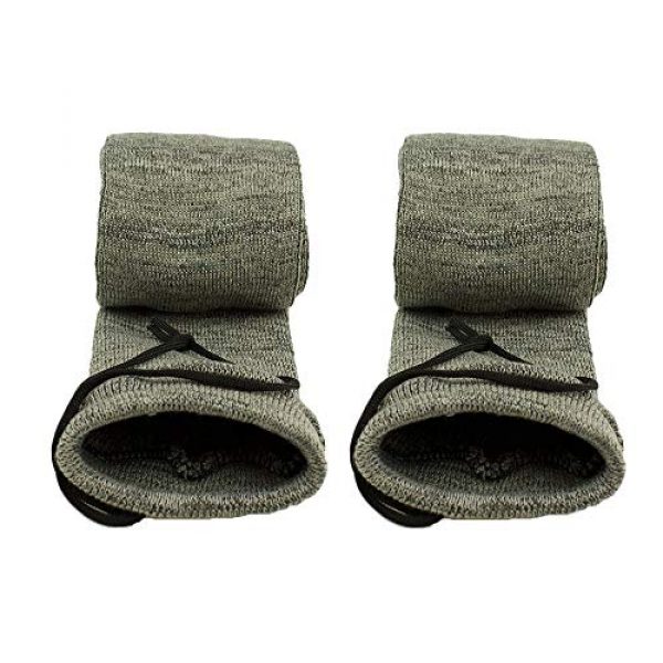 Less Side Rifle Sock 3 Less Side Silicone Treated Gun Sleeve Knit Gun Sock for Rifle Shotgun Storage Anti Rust Extendable Soft Gun Case for Rifles with or Without Scope 52 Inches Gray