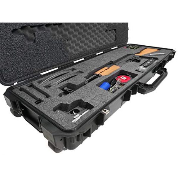 Case Club Rifle Case 3 Case Club AK-47 Pre-Cut Waterproof Rifle Case with Accessory Box and Silica Gel to Help Prevent Gun Rust (Gen 2)