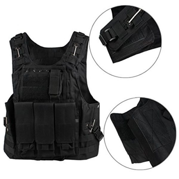 Andux Airsoft Tactical Vest 3 Andux Land Airsoft Assault Vest Paintball Combat Vest Tan Adult ZSBS-01