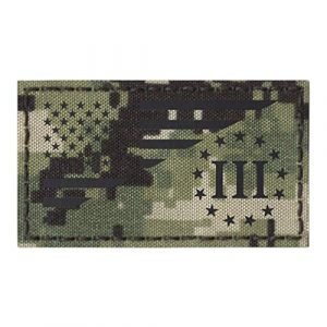 Tactical Freaky Airsoft Morale Patch 1 AOR2 IR Three Percenter Oathkeeper Infrared NWU Type 3 USA Flag Tactical Morale Fastener Patch