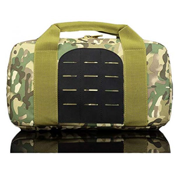 JFFCE Pistol Case 1 JFFCE Tactical Molle Pistol Storage case for Single Pistol and Mag with Heavy Duty Double Zippers