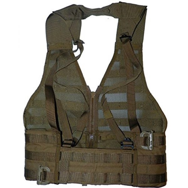U.S.G.I. Airsoft Tactical Vest 4 2 X USMC Tactical FLC Vest, Fighting Load Carrier w/ Zipper, Coyote Brown, MOLLE II