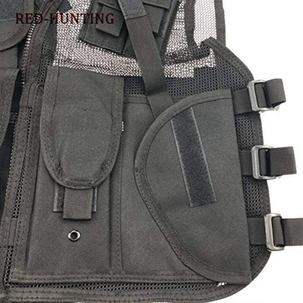 Shefure Airsoft Tactical Vest 5 Shefure New Adjustable Tactical Combat Training Vest Lightweight Mesh Tactical Breathable Vest Black