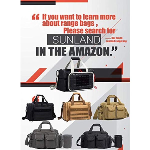 AUMTISC Pistol Case 7 AUMTISC Pistol Range Bag Tactical Shooting Gun Range Bag with Penty of Room for Handguns Lightweight Durable
