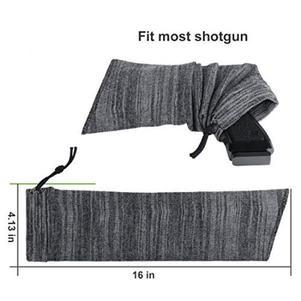 TW TWOD Rifle Sock 6 Twod Gun Socks for Rifle/Shotguns with or Without Scope Storage, Anti-Rust, Silicone Treated, Drawstring Closure 54 Inches and 16 Inches