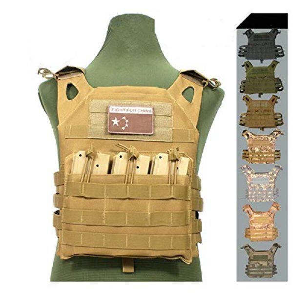 HWZ Airsoft Tactical Vest 3 HWZ Tactical Vest Combat Vest Outdoor Multi-Function CS Field EVA Thick Guard Vest
