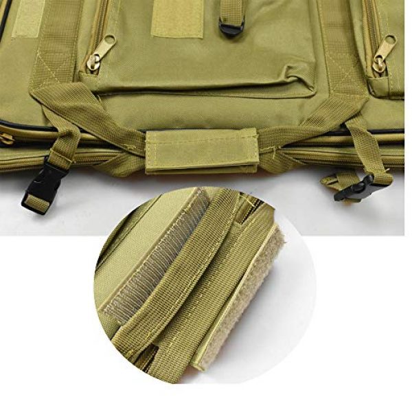 JFFCE Rifle Case 4 JFFCE Extendable Design Rifle Case/Backpack Classic Tactical Double Rifle Pistol Gun Case Bag Long Gun Case Bag for Hunting Shooting Range Sports Storage and Transport