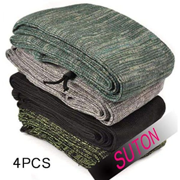SUTON Rifle Case 4 SUTON 4PCS Rifle Sleeve 52'' Knit Gun Sock for Guns and Rifles Cover case Silicone Treated Protector