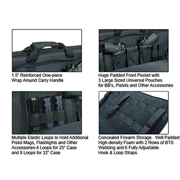 UTG Rifle Case 4 UTG Covert Homeland Security Gun Case with Adjustable Shoulder Strap and Logo