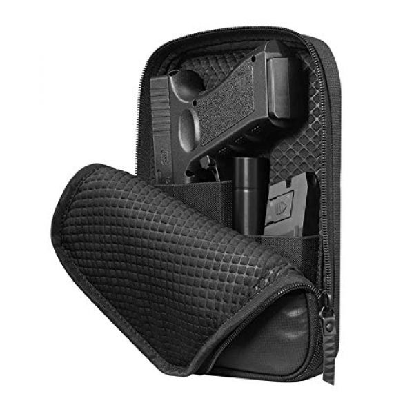 LIVIQILY Pistol Case 1 LIVIQILY Concealed Carry Pistol Cases Outdoor Tactical Holster Fanny Pack Gun Pouch Waist Pocket Hip Belt Bag Wallet for Handgun