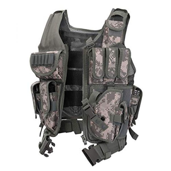 GXYWAN Airsoft Tactical Vest 3 GXYWAN Tactical CS Field Vest Paintball Training Airsoft Ultra-Light Breathable Combat Adjustable Vest