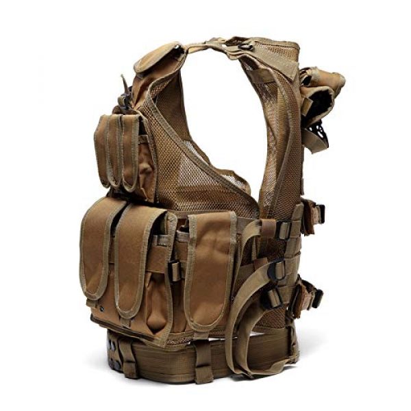 MR.CHAOS Airsoft Tactical Vest 3 MR.CHAOS Tactical Vest Combat Training Vest Adjustable Outdoor Breathable Mesh Fabric CS Combat Equipment