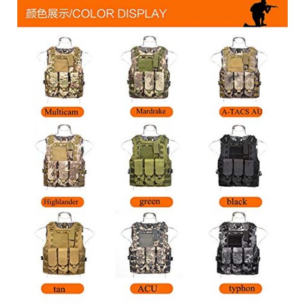 BGJ Airsoft Tactical Vest 3 BGJ Airsoft Military Shooting Vest Molle Waistcoat Armor Hunting Vest Tactical Combat Gear Wargame CS Protective Vests