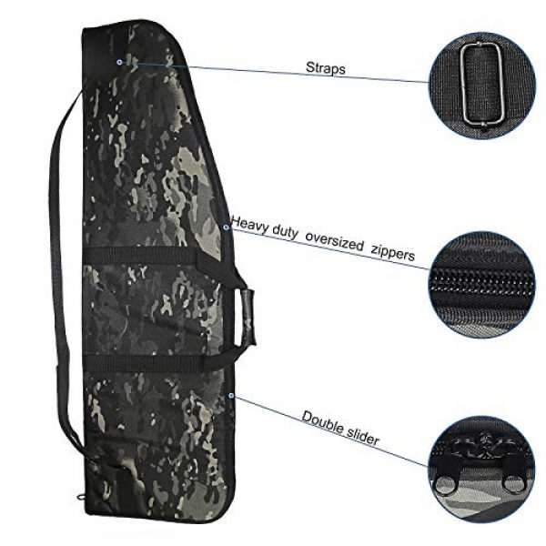 Warriors Product Rifle Case 5 Warriors Product 38 42 Inch Tactical Rifle Case Rifle Bag Long Single Gun Case,with Water Dust Resistant for Hunting Shooting Storage Transport
