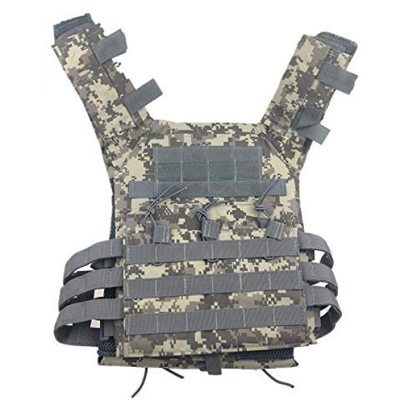 BGJ Airsoft Tactical Vest 4 BGJ Men Hunting Tactical Vest Military Molle Plate Carrier Magazine Airsoft Paintball CS Outdoor Protective Lightweight Vest