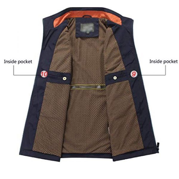 DAFREW Airsoft Tactical Vest 4 DAFREW Men's Casual Vest Multi-Pocket Vest Outdoor Fishing Photography Vest Grid Vest (Color : Royal Blue, Size : M)
