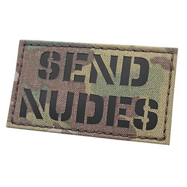 Tactical Freaky Airsoft Morale Patch 1 IR Multicam Send Nudes 2x3.5 OCP Tactical Touch Fastener Patch