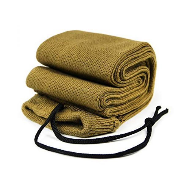 GUGULUZA Rifle Case 2 GUGULUZA Silicone Treated Knit Gun Socks 52" for Rifles Shotgun