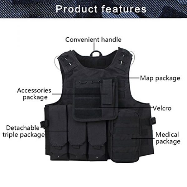 Zhuhaitf Airsoft Tactical Vest 2 Zhuhaitf Hunting Tactical Airsoft Oxford Molle Vest Tactical Gear Adjustable Vest