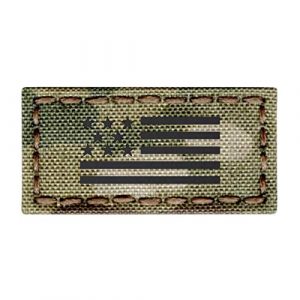 Tactical Freaky Airsoft Morale Patch 1 IR Mini 1x2 Multicam USA Flag Infrared Tactical Morale Touch Fastener Patch