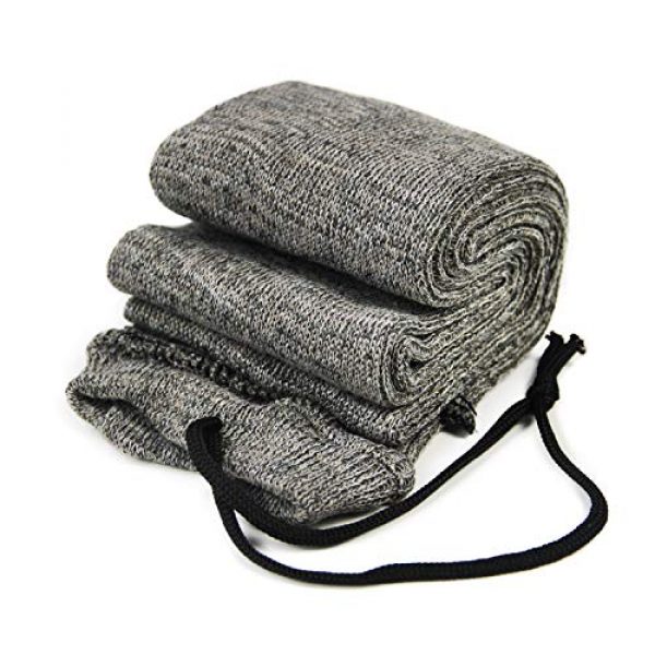 GUGULUZA Rifle Case 2 GUGULUZA Tactical Rifle Shotgun Sock 6 Pack Silicone-Treated Gun Socks