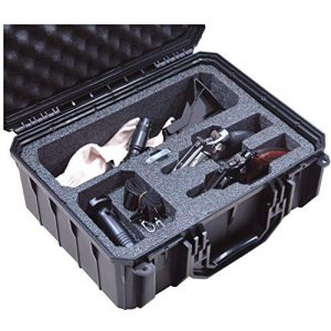 Case Club Pistol Case 1 Case Club Waterproof 2 Revolver/Semi-Auto Case with Accessory Pocket & Silica Gel