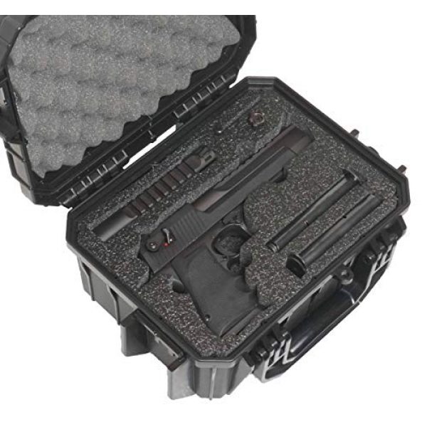 Case Club Pistol Case 1 Case Club Desert Eagle Pre-Cut Waterproof Case with Storage for 4 Extra Magazines & 1 Extra Barrel