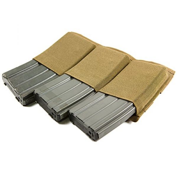 Blue Force Gear Tactical Pouch 1 Blue Force Gear Ten Speed Triple Mag Pouch with Helium Whisper Backing Coyote Brown