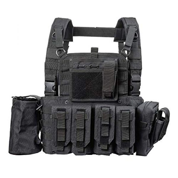 GXYWAN Airsoft Tactical Vest 4 GXYWAN Tactical CS Field Vest Paintball Training Air Gun Super Light Breathable Combat Adjustable Vest